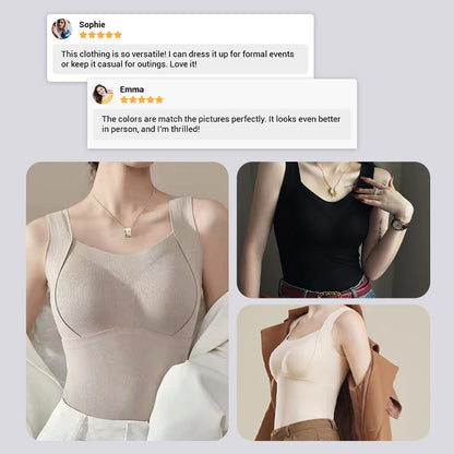 🎄2024 Neues Design🌟Dickes warmes Tank-Top mit Bügel-BH