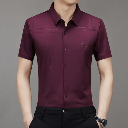 🎁Heißer Verkauf 50% OFF⏳Herren Casual Revers Atmungsaktiv Knitterfrei T-Shirt