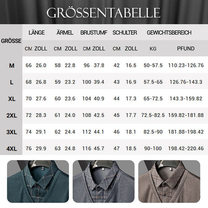 💖Langarm-Oberteil in Layering-Optik für Herren🧥✅