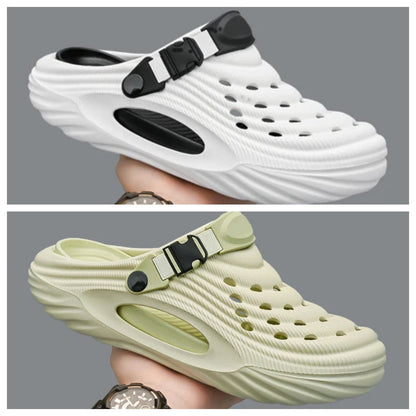 ✈️Atmungsaktive Slip-On-Sandalen für Herren🎉🩴Zwei Arten, ein Paar Schuhe zu tragen🩴