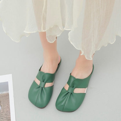 🎊2025 Sommerschlussverkauf👣Flache Pantoletten im Ausgeschnittenes Design