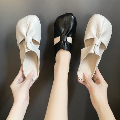 🎊2025 Sommerschlussverkauf👣Flache Pantoletten im Ausgeschnittenes Design