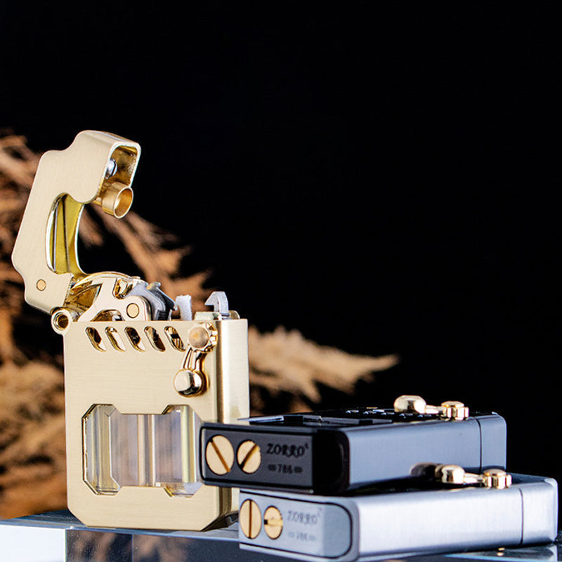 🔥 Mecha-Metal-Rocker-Feuerzeug