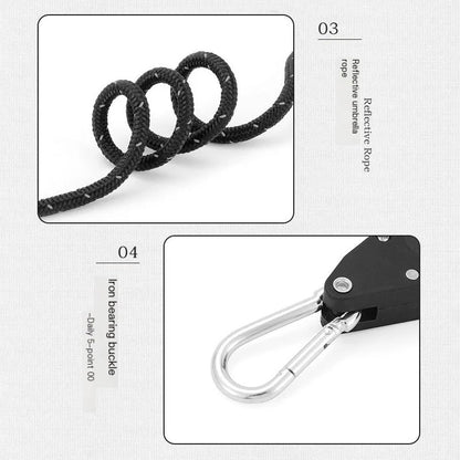 🪢Tragbares verstellbares Fix-Campingseil🌳