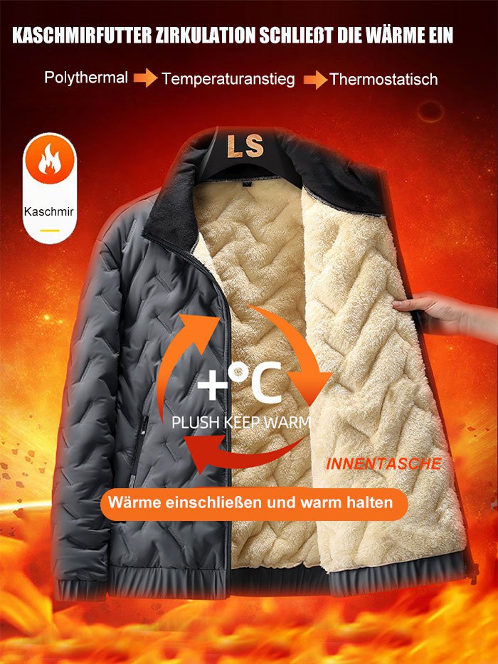 🔥🧥Doppellagige warme Lambswool-Daunenjacke - ✈️ Kostenlose Lieferung