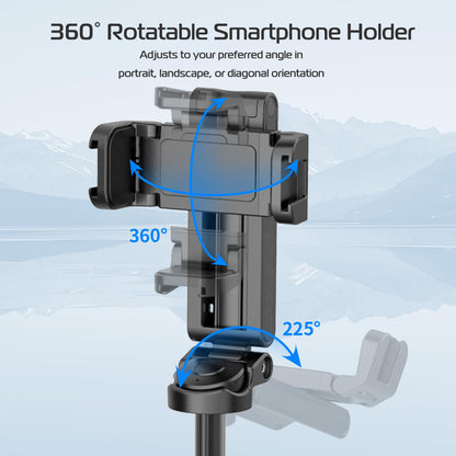 📱✨Ausziehbares Selfie Stick Stativ im Taschenformat mit abnehmbarer Fernbedienung