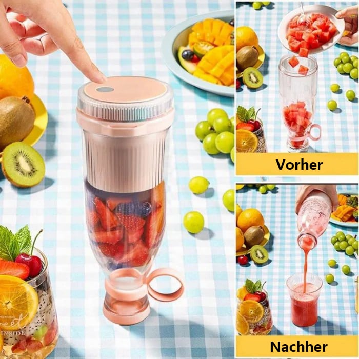 🍊 50% RABATT! 🥤 Bestseller Tragbarer Entsafter – Frischer Saft jederzeit, USB-C aufladbar & Leicht zu reinigen ✨