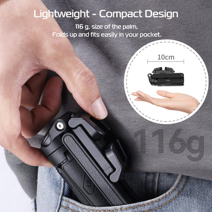 📱✨Ausziehbares Selfie Stick Stativ im Taschenformat mit abnehmbarer Fernbedienung