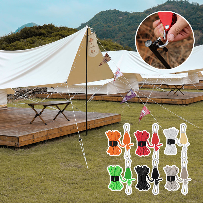 🪢Tragbares verstellbares Fix-Campingseil🌳