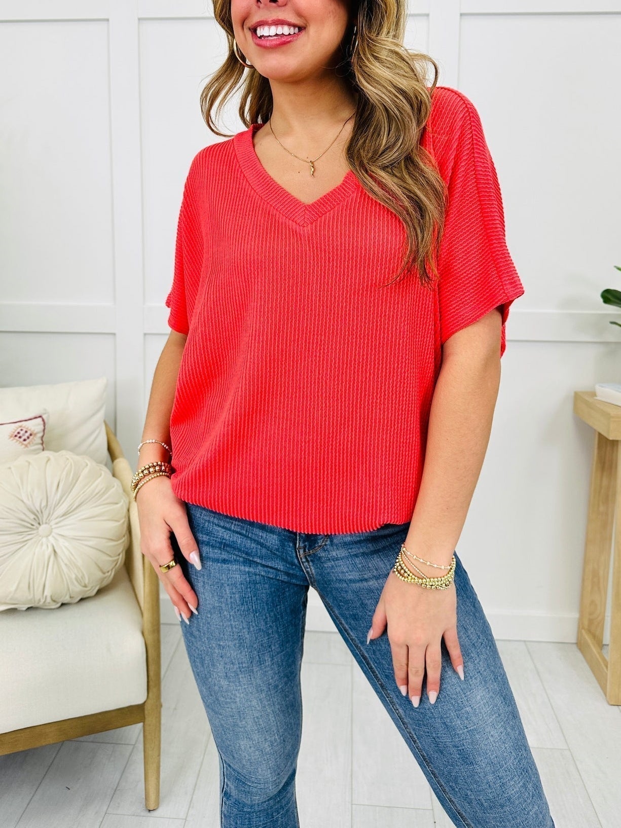 🌟LETZTER TAG VERKAUF 50% RABATT💗💥 Ultimate Comfort Style Damen V-Ausschnitt Sommer T-Shirt