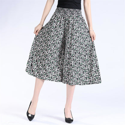 🔥KOSTENLOSER VERSAND BEI KAUF VON 2🔥 Damen Culottes aus Chiffon mit hohem elastischem Bund und weitem Bein, plissiert.