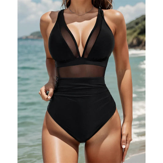 🌷Treffen Sie den Sommer 50% Rabatt🏝️Mesh Tummy Control Badeanzug