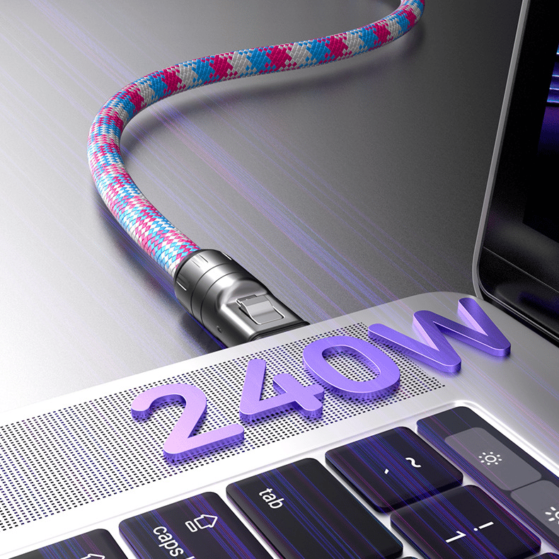 ⏰Kaufen Sie eins, bekommen Sie eins gratis!!🤳⚡C-zu-C-Ladekabel mit 240 W und tragbarem Armbanddesign