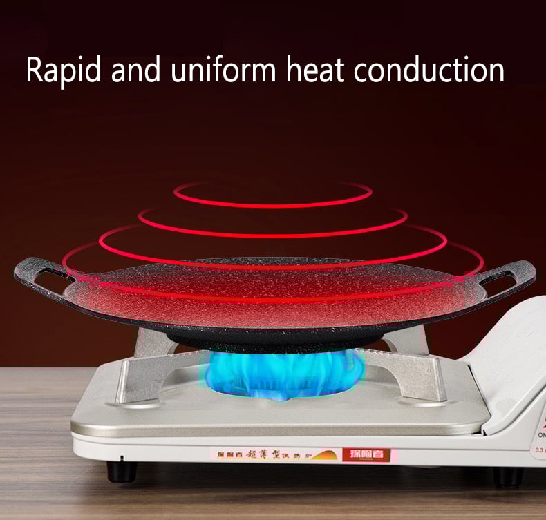 🍳Multifunktionale Antihaft-Bratpfanne Medizinische Stein-Grillpfanne