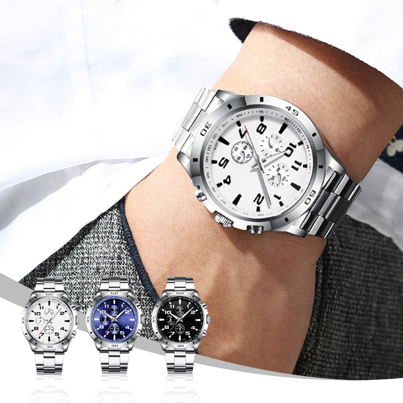 ✨2025 Brandneues Design - Heute mit 50% Rabatt kaufen!✨⌚Wasserdichte Quarzuhr mit Leuchtmasse