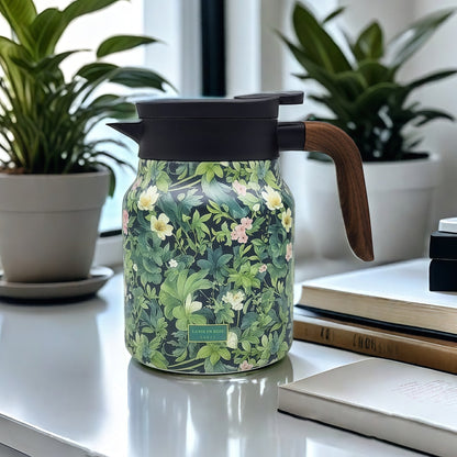 💥Teethermoskanne mit Vintage-Blumenmuster – Integriertes Teesieb✨