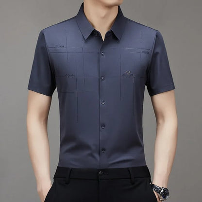🎁Heißer Verkauf 50% OFF⏳Herren Casual Revers Atmungsaktiv Knitterfrei T-Shirt