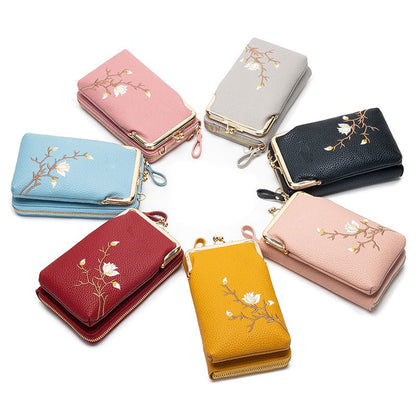 🔥2025 Heißer Verkauf 50% RABATT🔥👜Damen-Sling-Cross-Body-Geldbörse mit Handyhalterung