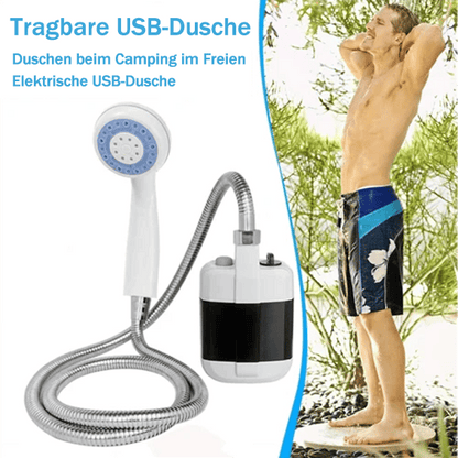 🚿 Frisch bleiben im Freien - 50% OFF - 🔥 Tragbare Campingdusche mit einstellbarem Durchfluss - für eine einfache und bequeme Reinigung im Freien!