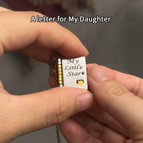 🔥🔥Mein kleines Sternchen-Buch-Halskette für meine Tochter, Geburtstagsgeschenk, Abschiedsgeschenk, Schmuck der Liebe