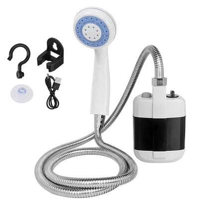 🚿 Frisch bleiben im Freien - 50% OFF - 🔥 Tragbare Campingdusche mit einstellbarem Durchfluss - für eine einfache und bequeme Reinigung im Freien!
