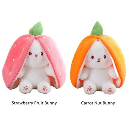 🔥🔥Ostergeschenke 🍓Erdbeerhäschen verwandelt sich in Häschen 🎀 Fruchtpuppe Plüschtier 🐰