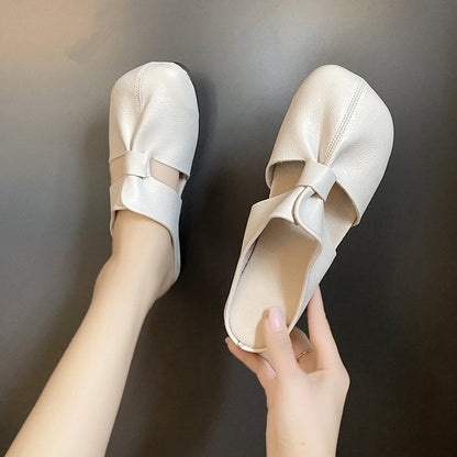 🎊2025 Sommerschlussverkauf👣Flache Pantoletten im Ausgeschnittenes Design