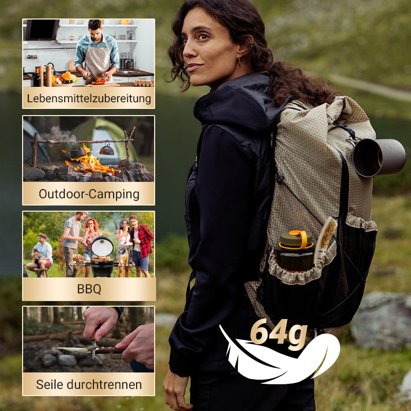 🍴🎁Scharfe Geweih-Ausbeinmachete mit Machete und Geschenkbox