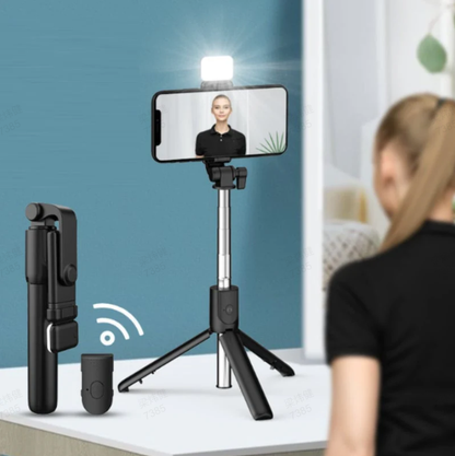 📢📅 50% Rabatt! Multifunktionaler magnetischer 4-in-1-Selfie-Stick ⚡🤳 360° Drehung + Stativ für Vlogs & Reisen