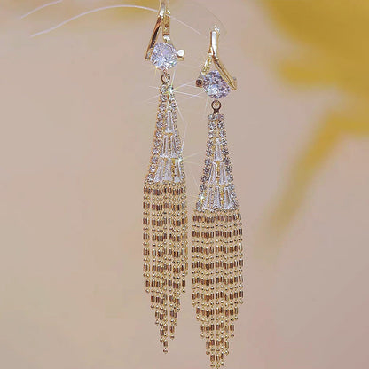 🔥Big Sale 50% OFF🔥Zirkon Quastenohrringe🎀