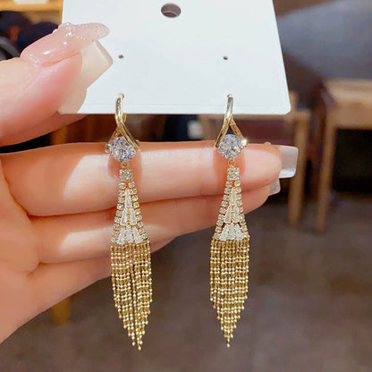🔥Big Sale 50% OFF🔥Zirkon Quastenohrringe🎀
