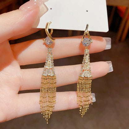 🔥Big Sale 50% OFF🔥Zirkon Quastenohrringe🎀