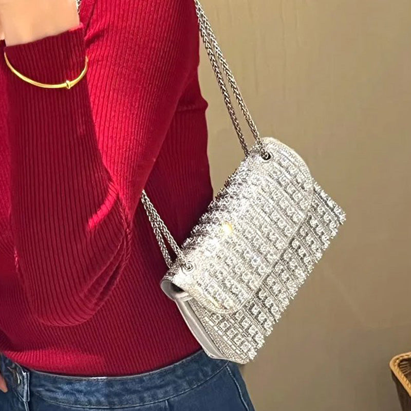 🎁🔥 Neujahrsverkauf 50% OFF.🔥Luxuriöse bunte Strass-Tasche für Frauen