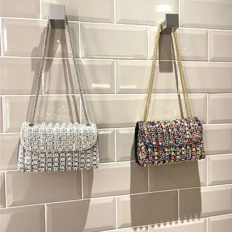 🎁🔥 Neujahrsverkauf 50% OFF.🔥Luxuriöse bunte Strass-Tasche für Frauen