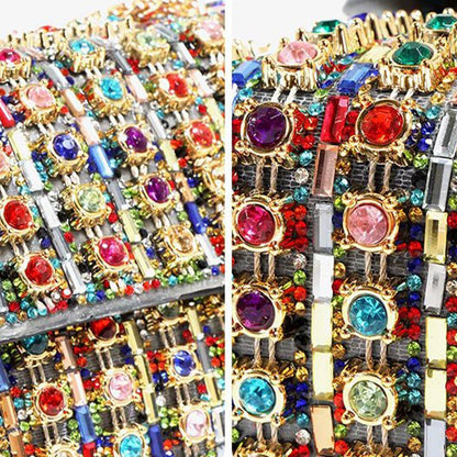 🎁🔥 Neujahrsverkauf 50% OFF.🔥Luxuriöse bunte Strass-Tasche für Frauen