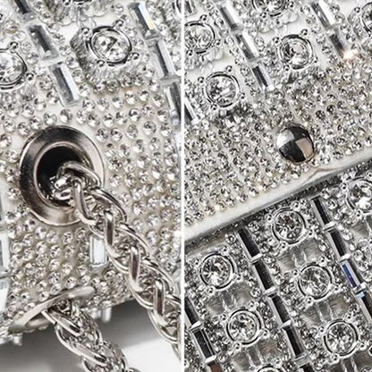 🎁🔥 Neujahrsverkauf 50% OFF.🔥Luxuriöse bunte Strass-Tasche für Frauen