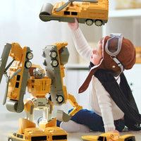 🎁Magnetisches Transformation Technik Auto Zusammengebautes Spielzeug💥