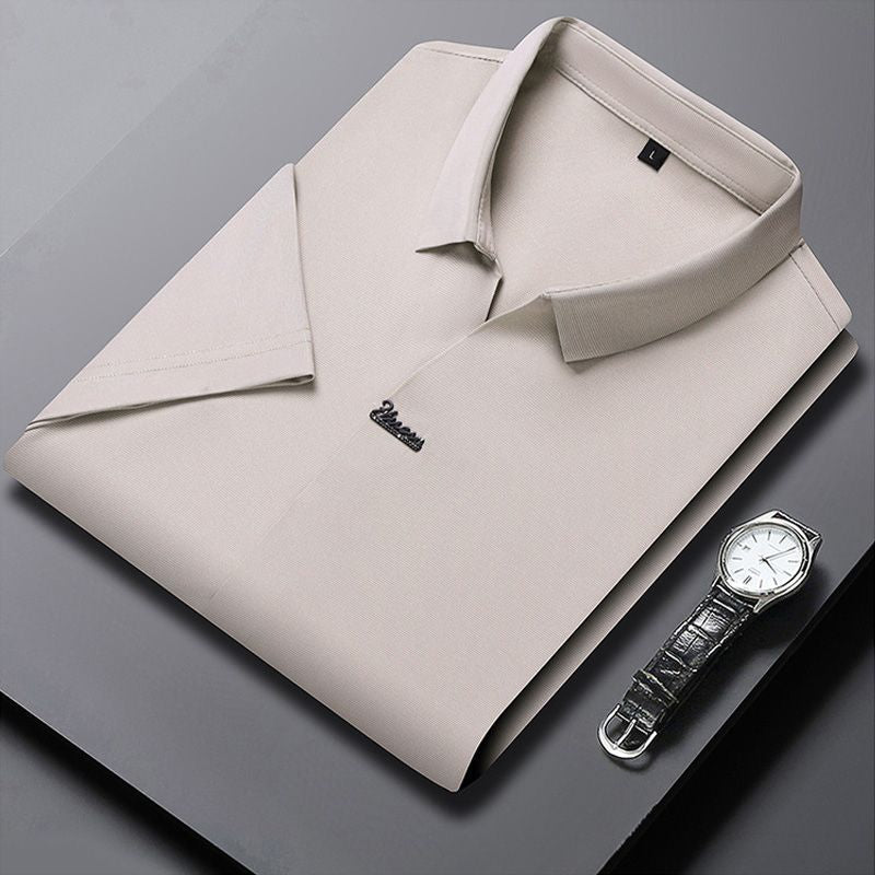 👕💯Men's Casual Revers Atmungsaktiv Knitterfrei T-shirt