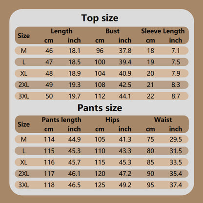 ❤️‍🔥👖Casual glanzende tweedelige damesset met korte mouwen en wijde pijpen