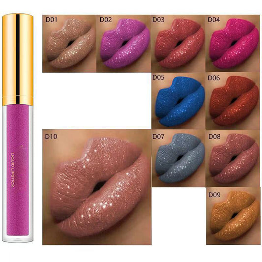 ✨💄Tagesangebot: Glänzender Metallic-Lipstick – 1+1 gratis! (Nur heute)