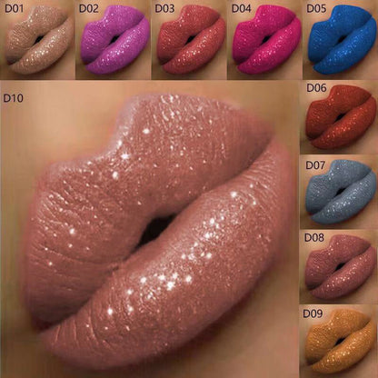 ✨💄Tagesangebot: Glänzender Metallic-Lipstick – 1+1 gratis! (Nur heute)