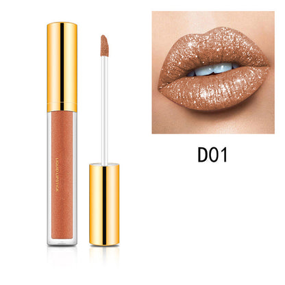 ✨💄Tagesangebot: Glänzender Metallic-Lipstick – 1+1 gratis! (Nur heute)