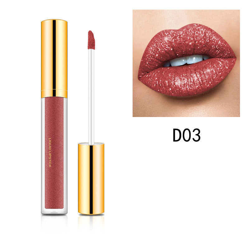 ✨💄Tagesangebot: Glänzender Metallic-Lipstick – 1+1 gratis! (Nur heute)