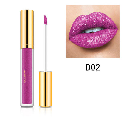 ✨💄Tagesangebot: Glänzender Metallic-Lipstick – 1+1 gratis! (Nur heute)