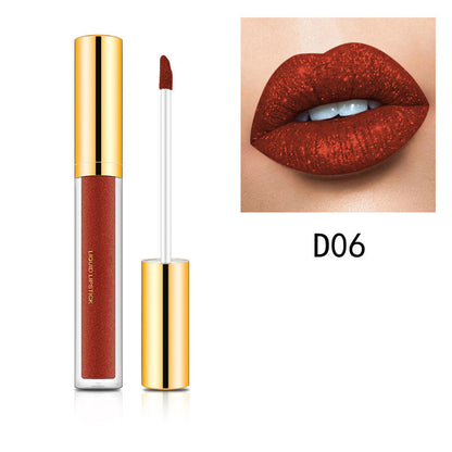 ✨💄Tagesangebot: Glänzender Metallic-Lipstick – 1+1 gratis! (Nur heute)