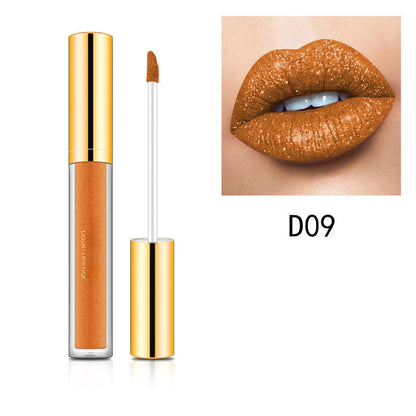✨💄Tagesangebot: Glänzender Metallic-Lipstick – 1+1 gratis! (Nur heute)