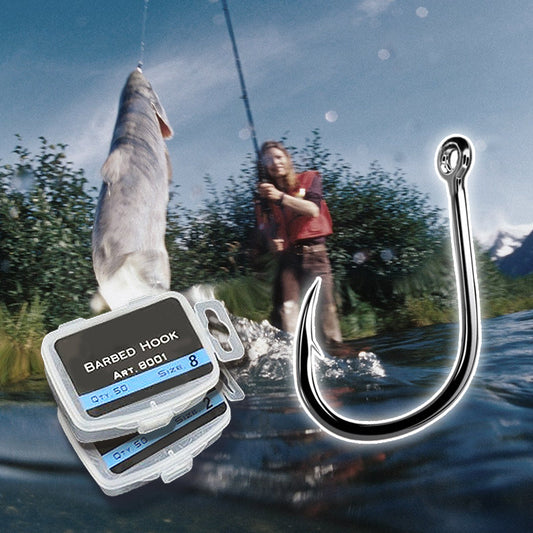 Professionelle Teflon-Angelhaken mit Widerhaken