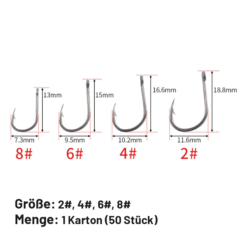 Professionelle Teflon-Angelhaken mit Widerhaken