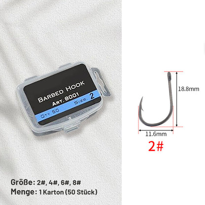 Professionelle Teflon-Angelhaken mit Widerhaken