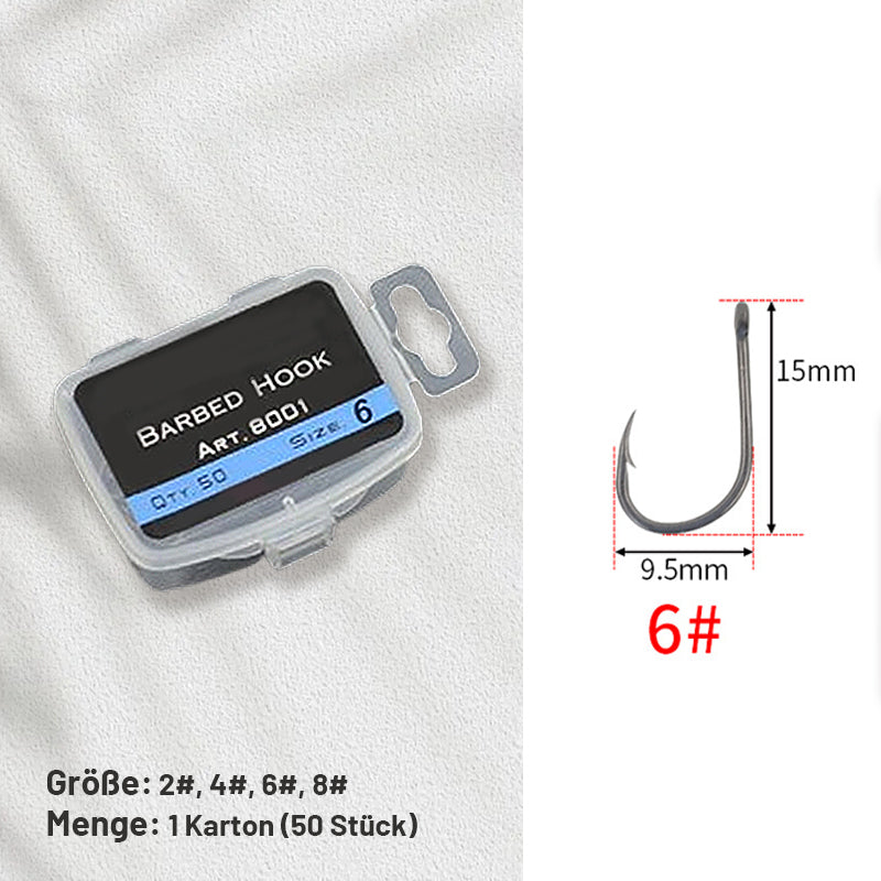 Professionelle Teflon-Angelhaken mit Widerhaken